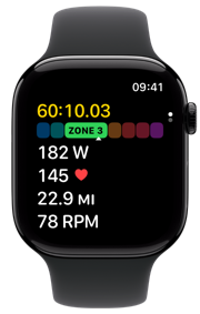 A live ride on Apple Watch